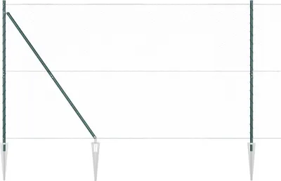 Produktbild von vidaXL Schweißdrahtzaun mit Spikes 10 x 1,5 m (B x H)