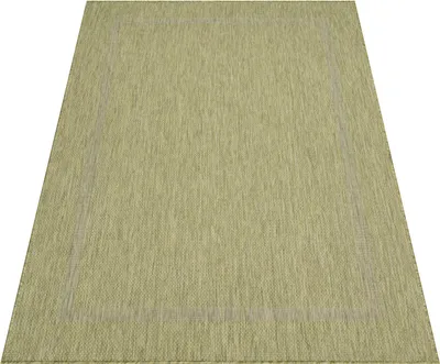 Produktbild von Teppich Läufer Wetterfest Grün 80x150 Unicolor - Einfarbig aus Polypropylen