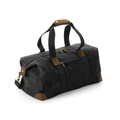 Produktbild von Quadra - Reisetasche "Heritage", Lederakzente BC5215 (Einheitsgröße) (Schwarz)