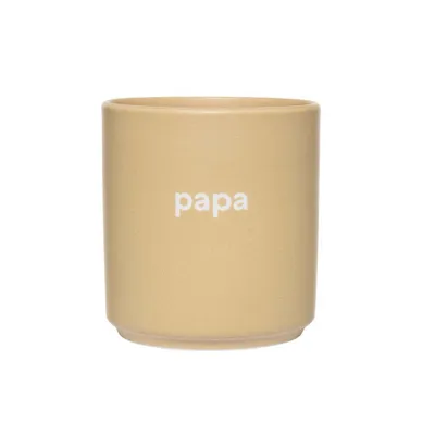 Produktbild von Design Letters Becher papa - beige