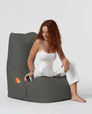 Produktbild von Hanah Home, Diamond- FRN1146, Rauch, Klassische Sitzsäcke, 100% ige Styropor mit hoher Dichte recycelt