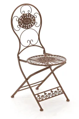 Produktbild von CLP Eisen Klappstuhl Mani im Jugendstil antik braun