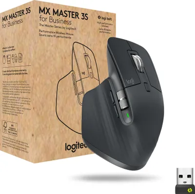 Obrázok produktu pre Logitech MX Master 3S for Business, Pravoruké, Laser, Bluetooth, 8000 DPI, Grafit