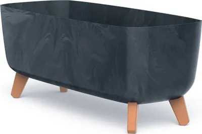 Obrázok produktu pre nabbi Plastový kvetináč na nožičkách DGCL400E 39 cm - antracit