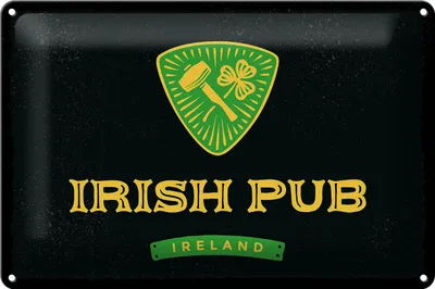 Produktbild von Blechschild Spruch Ireland Irish pub 30x20cm