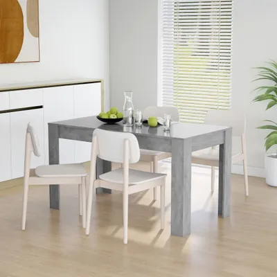 Produktbild von vidaXL Jedálenský stôl Concrete Grey 140x74,5x76 cm Materiál dreva