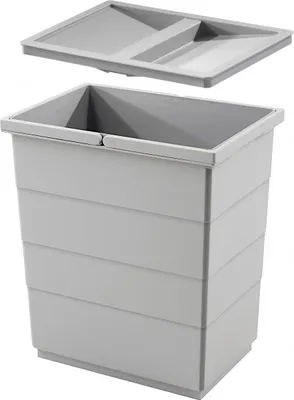 Immagine prodotto di Cestino interno Hailo 1122239 grigio chiaro 20 L base alta con coperchio
