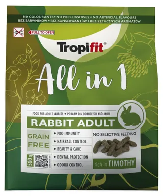 Imagen del producto de TROPIFIT ALIMENTO COMPLETO PARA CONEJOS ADULTOS, 1,75 kg, código de producto: 6950635