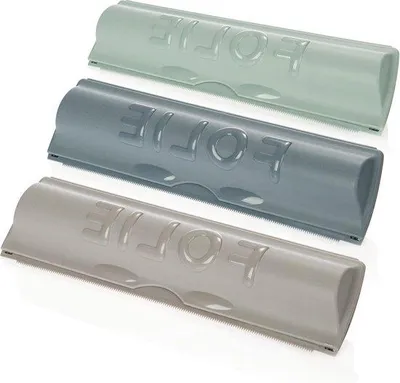 Image de 3 distributeurs de papier d'aluminium, colorés, rangement de cuisine