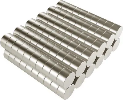 Zdjęcie produktu dla Małe magnesy 6 x 3 mm – idealne do tablic magnetycznych i lodówek – 120 sztuk