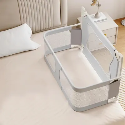 Productafbeelding van Babybedje, wieg, 120x50 cm met valbeveiliging