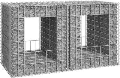 Obrázok produktu pre Maison Exclusive - Gabionové stĺpy 2 ks. 50x50x60 cm železo