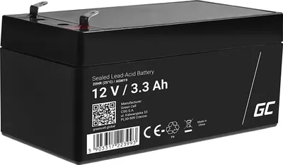 Produktbild von Green Cell® AGM 12V 3,3Ah Akku VRLA Blei-Batterie Bleiakku Ersatzakku Gelakku Akkubatterie Zyklenfest Unbemannt Spielzeug | Elektro Spielzeug| Alarm | Notstrom | Kinderfahrzeuge| Kinder-Quad