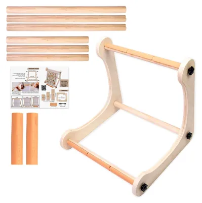 Produktbild von Stickrahmen | Handarbeitsständer | Verstellbarer Holzständer für Stickarbeiten und kreative Projekte