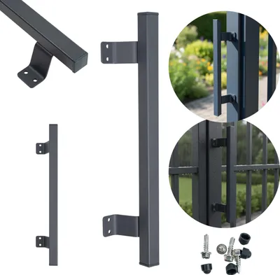 Obrázek produktu pro ADGO, dveřní madlo pro dveře, vrata, vstupní dveře, madlo, 400 mm grafit