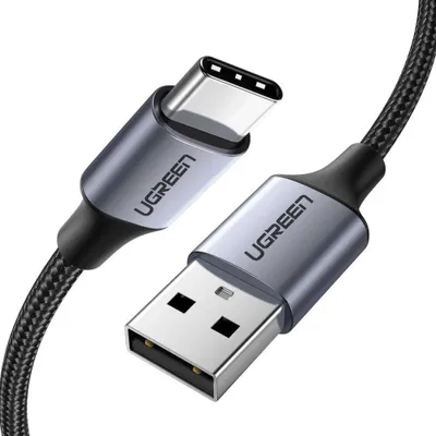 Obrázok produktu pre Kábel Ugreen, USB na USB Type-C, Quick Charge 3.0, 3A, 1m, sivý (60126)