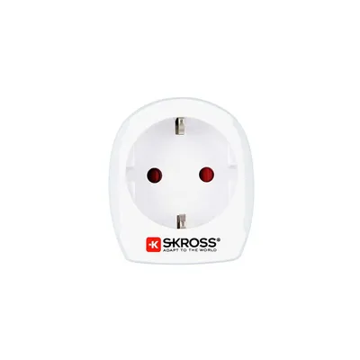 Image de Adaptateur voyage 15A Europe vers USA 2/3 poles Blanc Skross