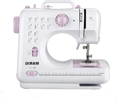 Productafbeelding van Draagbare Mini Naaimachine voor Beginners met 12 Steken en Dubbeldraadsysteem