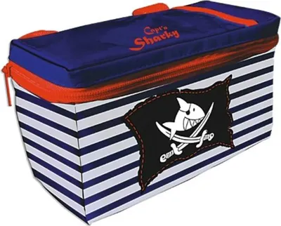 Produktbild von Bike Fashion Kinder Lenkertasche 'Capt´n Sharky', Blau / Weiß