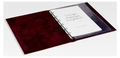 Produktbild von A5 Stammbuch Aile Cüzdani Skrift Bordeaux für alle Formate