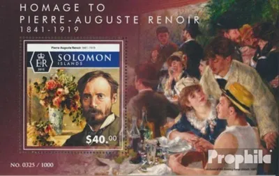 Produktbild von Briefmarken Salomoninseln 2015 Mi Block 469 (kompl. Ausg.) postfrisch Pierre-Auguste Renoir