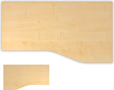 Produktbild von bümö DIY Schreibtischplatte - Nachbildung Ahorn, Größe: 180 x 100 cm