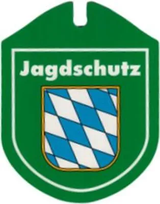 Produktbild von Einsatzschild Autoschild für Windschutzscheibe incl. Saugnapf - Jagdschutz - 308194 - incl. Wappen nach Wahl Color - Region Bayern