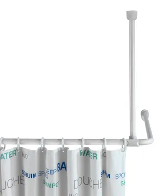 Immagine prodotto di WENKO supporto a soffitto per aste telescopiche 57 cm supporto per tende doccia vasche da bagno