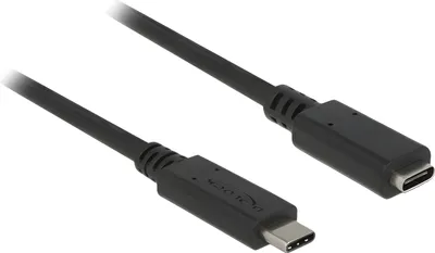Produktbild von USB 10 Gbps Verlängerungskabel USB Type-C" Stecker zu Buchse 2 m 4K PD 60 W