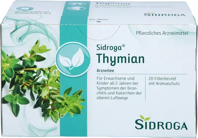 Image de Sidroga thym thé médicinal pour les symptômes de la bronchite, 20 pcs. Sachets filtres