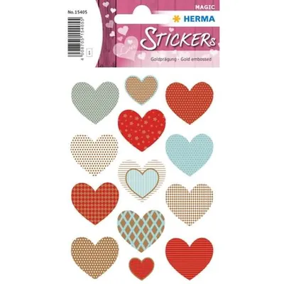 Produktbild von Herma Sticker MAGIC Love Golden Heart Goldprägung 1 Bl