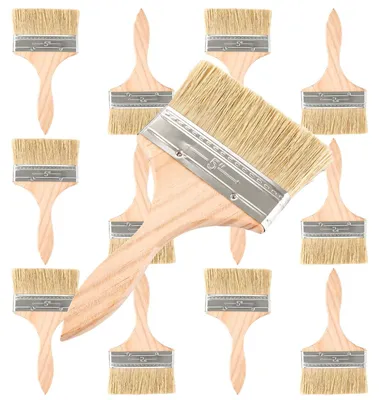 Immagine prodotto di Omgoods - Set di 12 pennelli per pittura con manico in legno