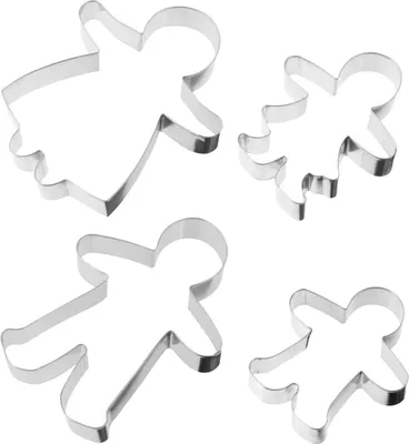 Produktbild von Zenker Ausstecher Lebkuchenfamilie, 2tlg., Edelstahl, Metall, 125 mm, 160 mm, 2 Stück(e), Deutschland