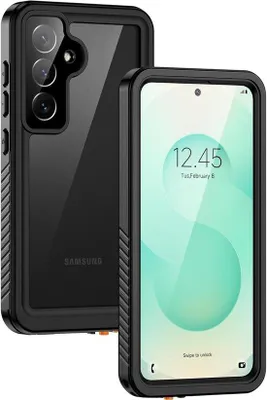 Produktbild von Lanhiem Schutzhülle für Samsung S25, [IP68, wasserdicht und stoßfest], 360° Schutz, doppelter Schutz, verstärkt, wasserdicht, staubdicht, bruchsicher