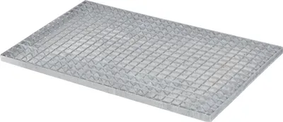 Produktbild von RESKRAT, Gitterrost, 1000x600 mm, verzinkt, Maschenweite 34x38 mm, Flachleiste 30x2 mm, Pressrost, Fußabstreifer, 166 kg, 1096 kg/m²