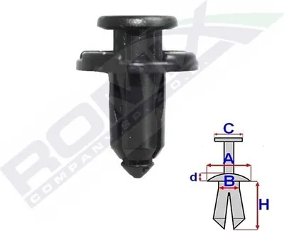 Produktbild von 10x ROMIX C70195 Clip Stoßfänger