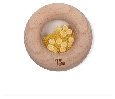 Immagine prodotto di Petit Boum Ciambella Sensoriale in Legno - Limoni