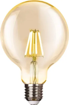 Produktbild von 4 Watt LED Glühbirne Filament gold groß E27 Fassung