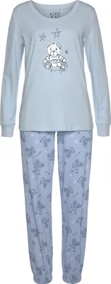 Produktbild von Vivance Dreams Pyjama 2 -teilig hellblau Größe 48/50