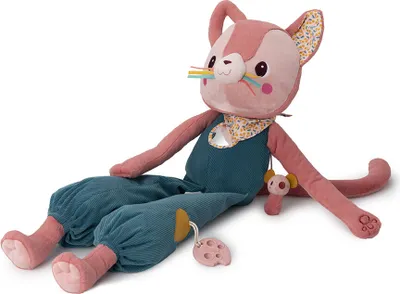 Image de Lilliputiens Jeanne - Le chat Teddy rose « Grande découverte »  Rose - Taille unique