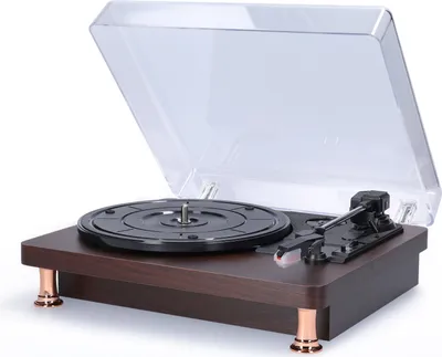 Produktbild von Schallplattenspieler mit Staubschutzhülle, ohne Lautsprecher, ohne Schallplatte, ohne Batterie, ohne Bluetooth, europäischer Standard 220 V
