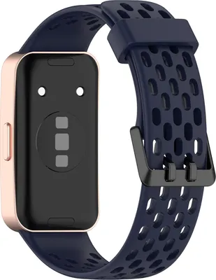 Produktbild von INF Ersatzarmband für Huawei Band 10/9/8 - Atmungsaktives Lochdesign Blau