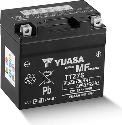 Productafbeelding van YUASA TTZ7S WC 12V 6,3Ah/C20 - 90A (EN) Motoraccu WF