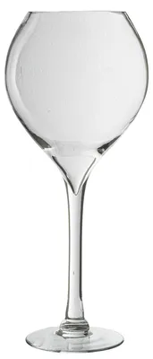 Produktbild von DRW Tischkanne aus Glas mit Fuß in Transparent, 18,5 x 18,5 x 42 cm