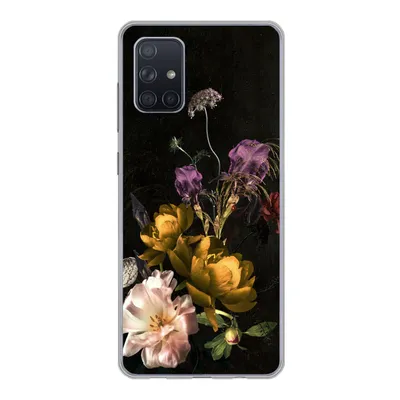 Produktbild von MuchoWow® Handyhülle Schutzhülle Hülle für Samsung Galaxy A51 5G Blumen - Muster - Pflanzen Silikon Softcase Handy Hülle - Abbildung