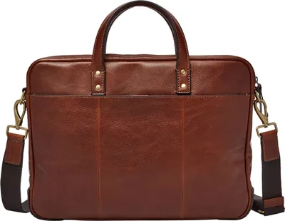 Produktbild von FOSSIL Henkeltasche Laptoptasche mit Laptopfach Haskell Brief Cognac braun