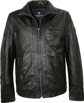 Produktbild von Redpoint - Herren Lederjacke Neuseeländisches Lammnappa schwarz : 54