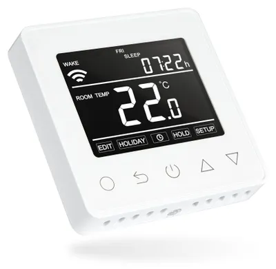 Smart WiFi Thermostat für Fußbodenheizung, App, 16A, Weiß