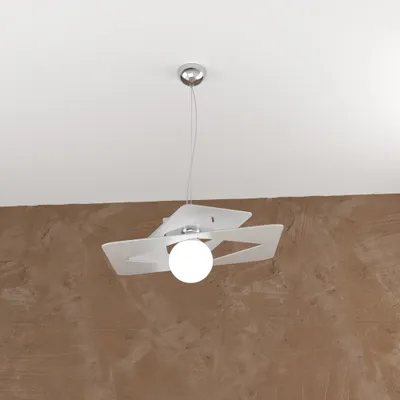Zdjęcie produktu dla Nowoczesna lampa wisząca Wacky Metal Grey 1 Light E27 45Cm