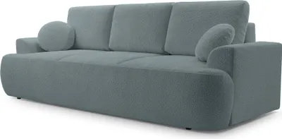 Produktbild von Selsey Barletto – 3-Sitzer-Sofa mit Schlaffunktion und Stauraum, Bouclé, Grau
